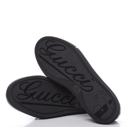 Gucci GG Monogram Calfskin Womens Low Top Sneakers 37 Piombo Black 10 of 10
