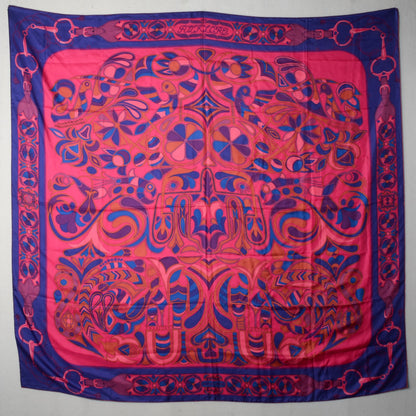 Hermes Silk Twill Folklore Scarf 140 2 of 6
