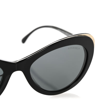 Chanel Acetate Cat Eye CC Sunglasses 5432-A Black 7 of 11