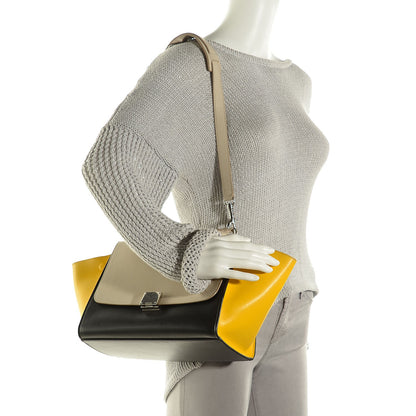 Celine Satin Calfskin Small Tri-Color Trapeze Sun 2 of 9