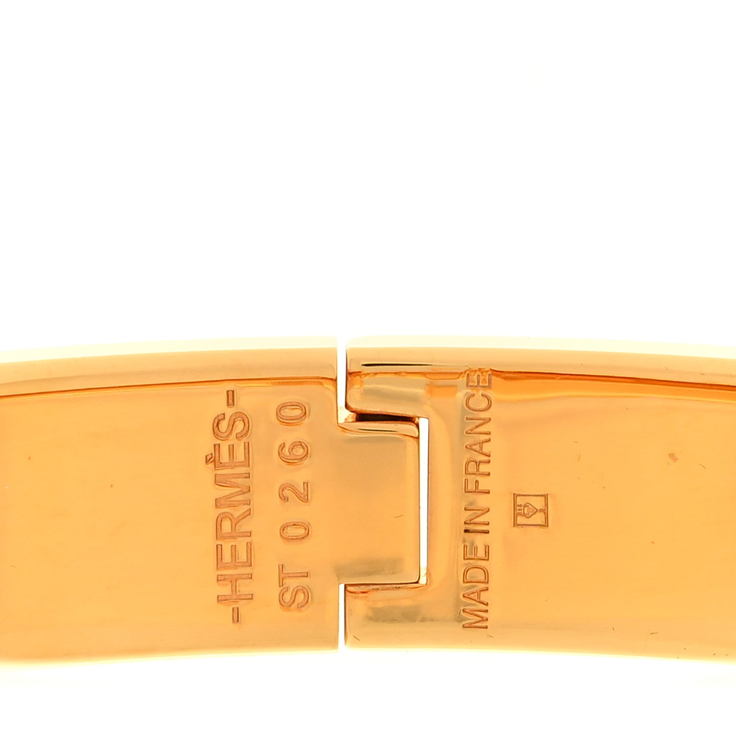 Hermes Enamel Narrow Clic Clac H Bracelet PM Marron Glace 4 of 5