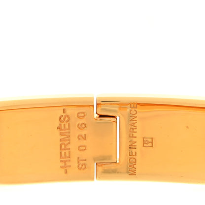 Hermes Enamel Narrow Clic Clac H Bracelet PM Marron Glace 4 of 5
