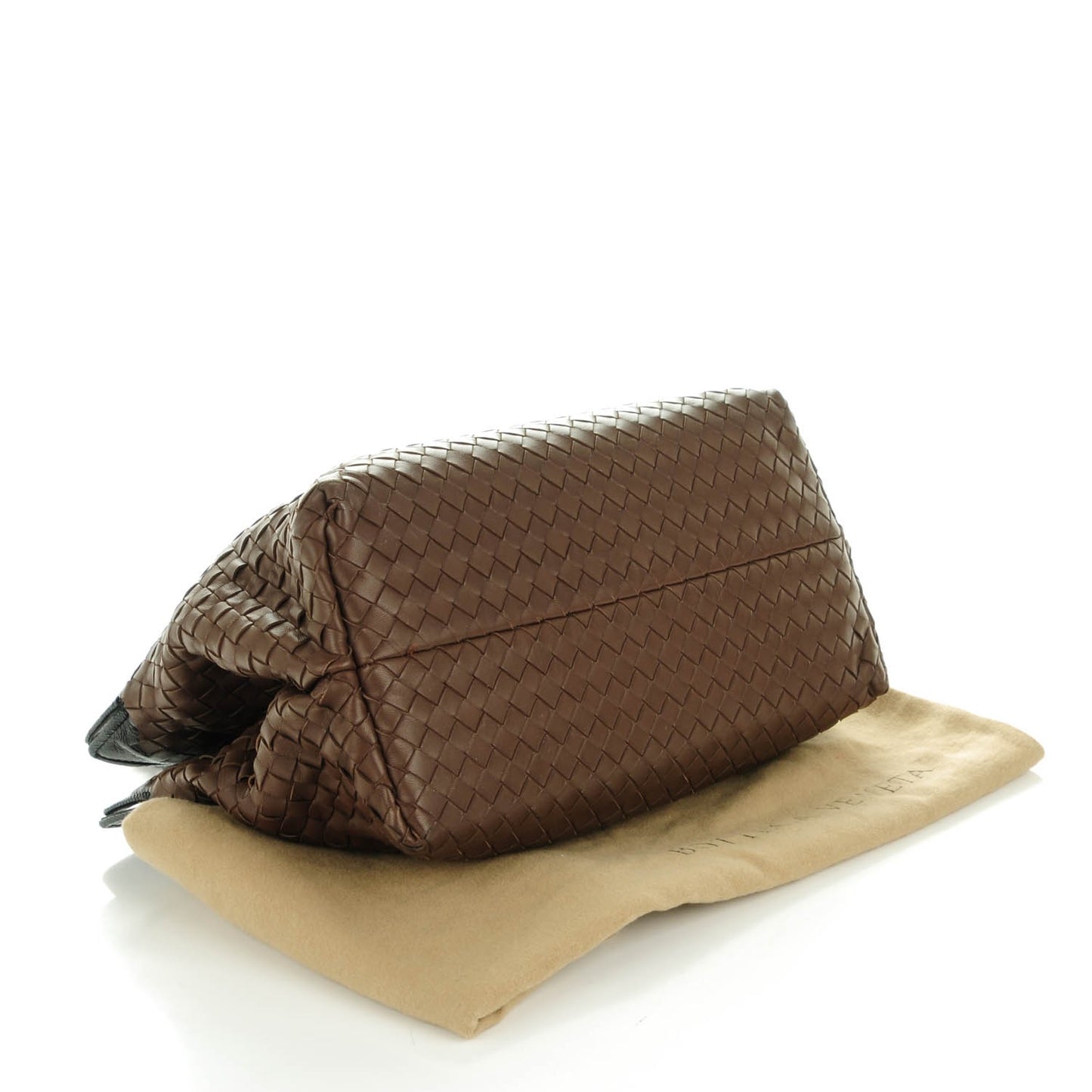 Nappa Intrecciato Karung Glass Tote Brown