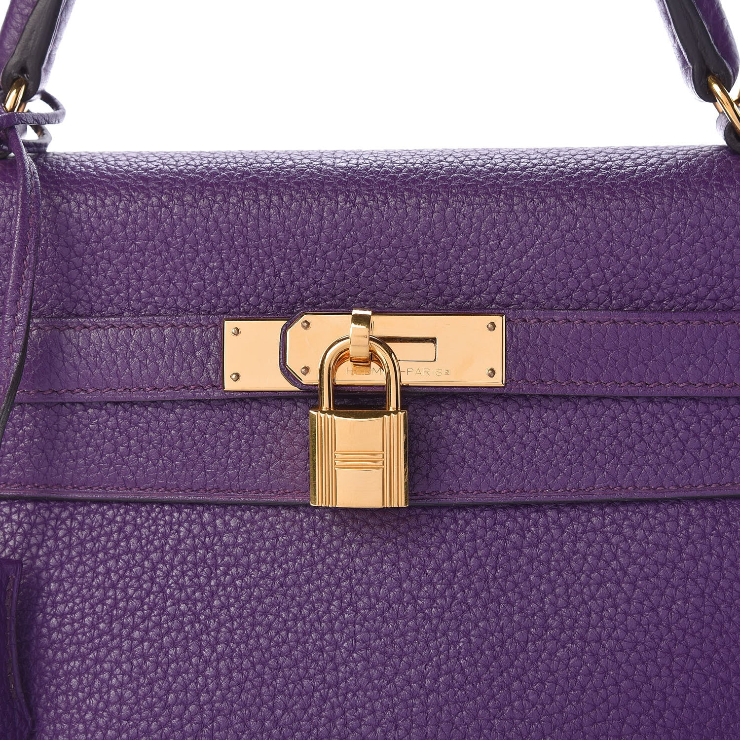Hermes Taurillon Clemence Kelly Retourne 32 Ultraviolet 13 of 15