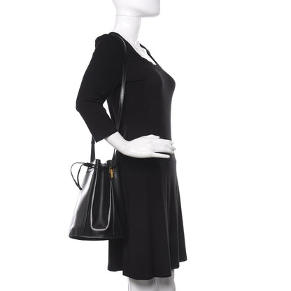 Saint Laurent Smooth Calfskin Medium Talitha Bucket Bag Black 2 of 10