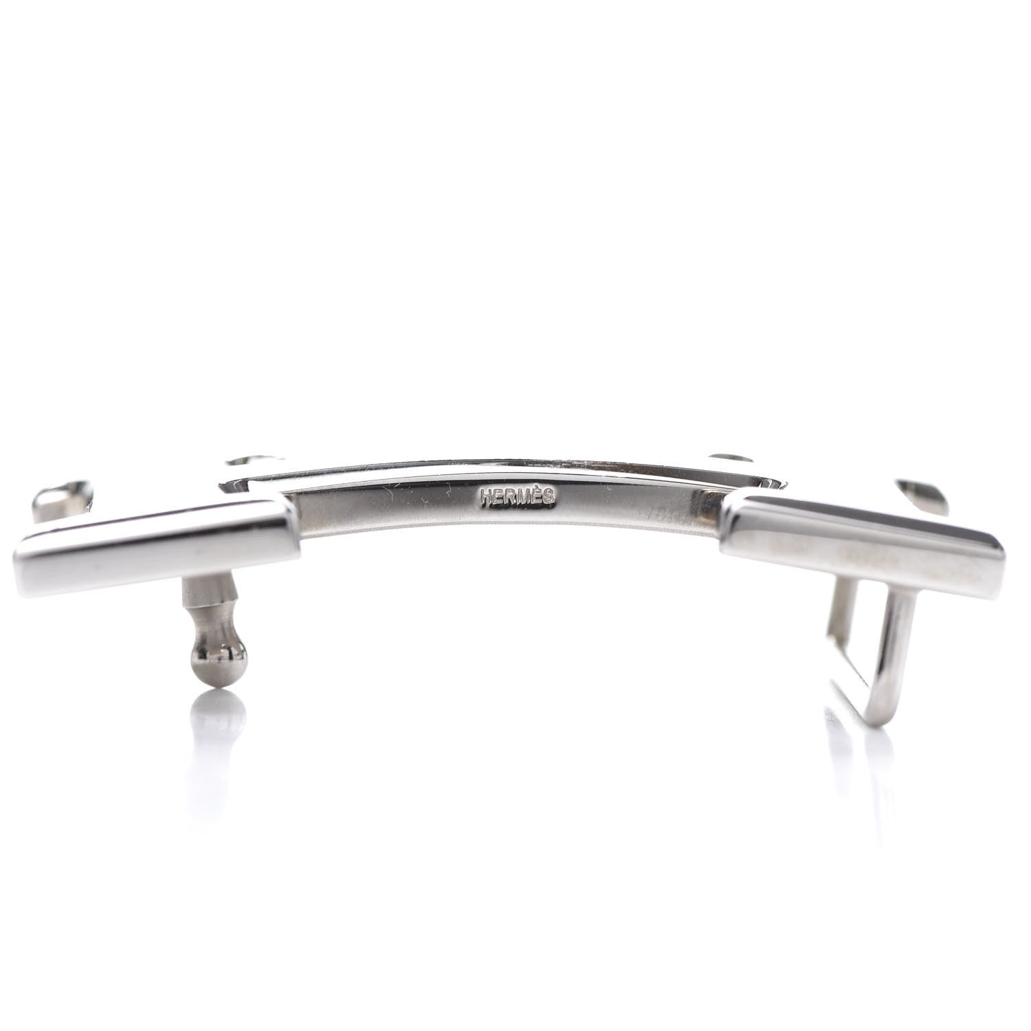 Hermes Polished Palladium 32mm H Belt Buckle Silver 4 of 4