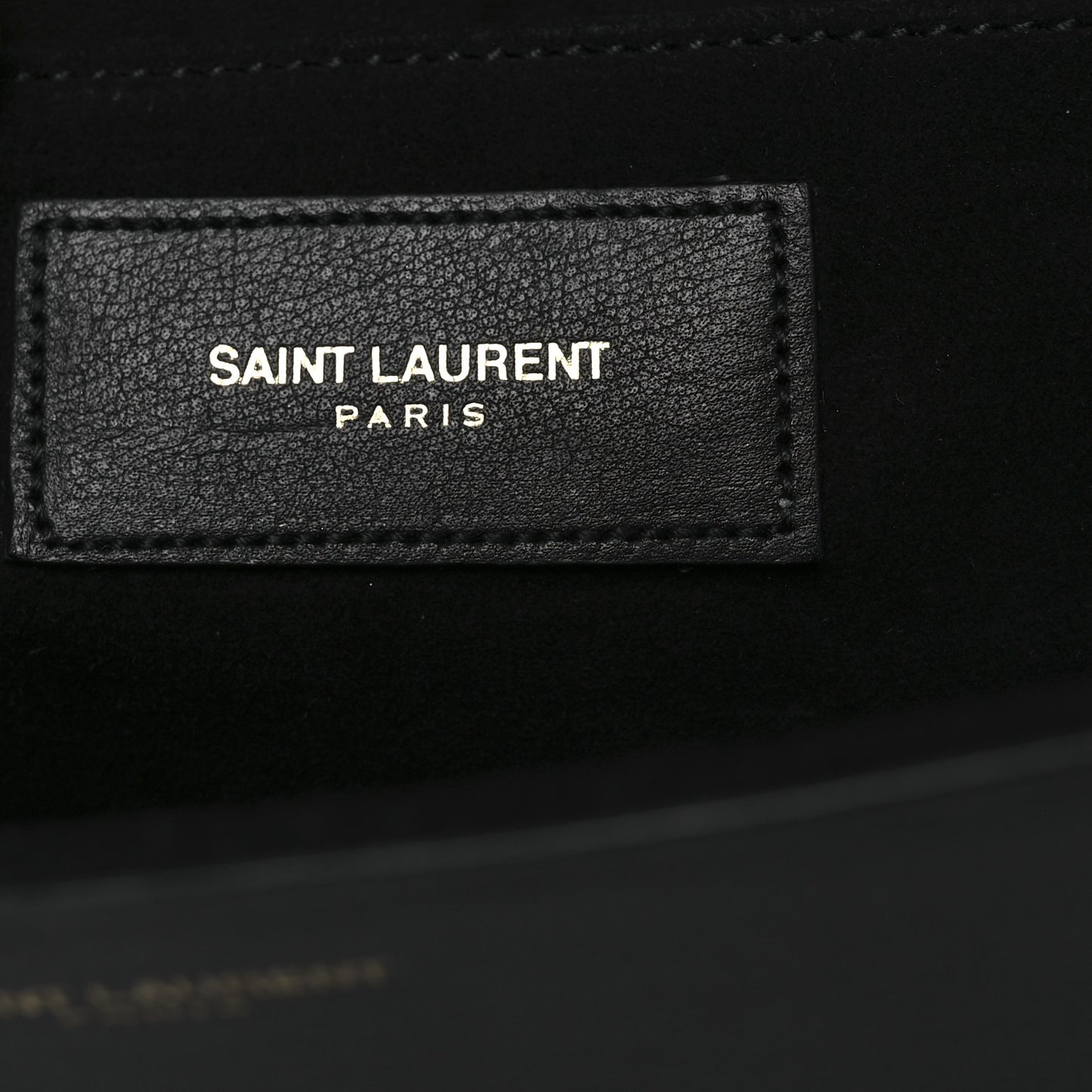 Calfskin Classic Y Ligne Clutch Black