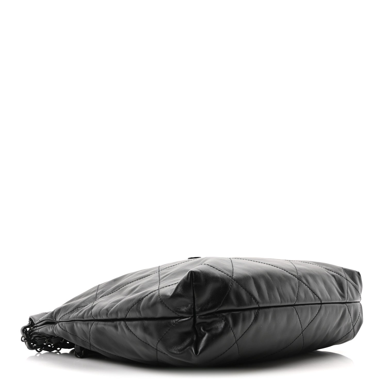 Chanel Shiny Calfskin Quilted Small Chanel 22 So Black 5 of 11