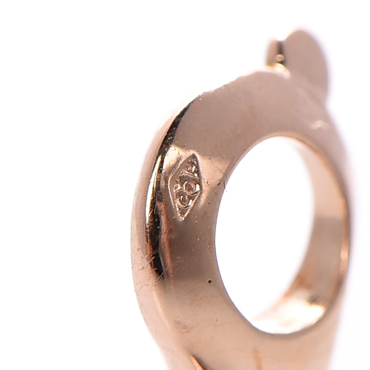 18K Rose Gold Mother of Pearl Vintage Alhambra Earrings