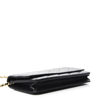 Chanel Caviar Quilted Wallet On Chain WOC Black 4 of 13