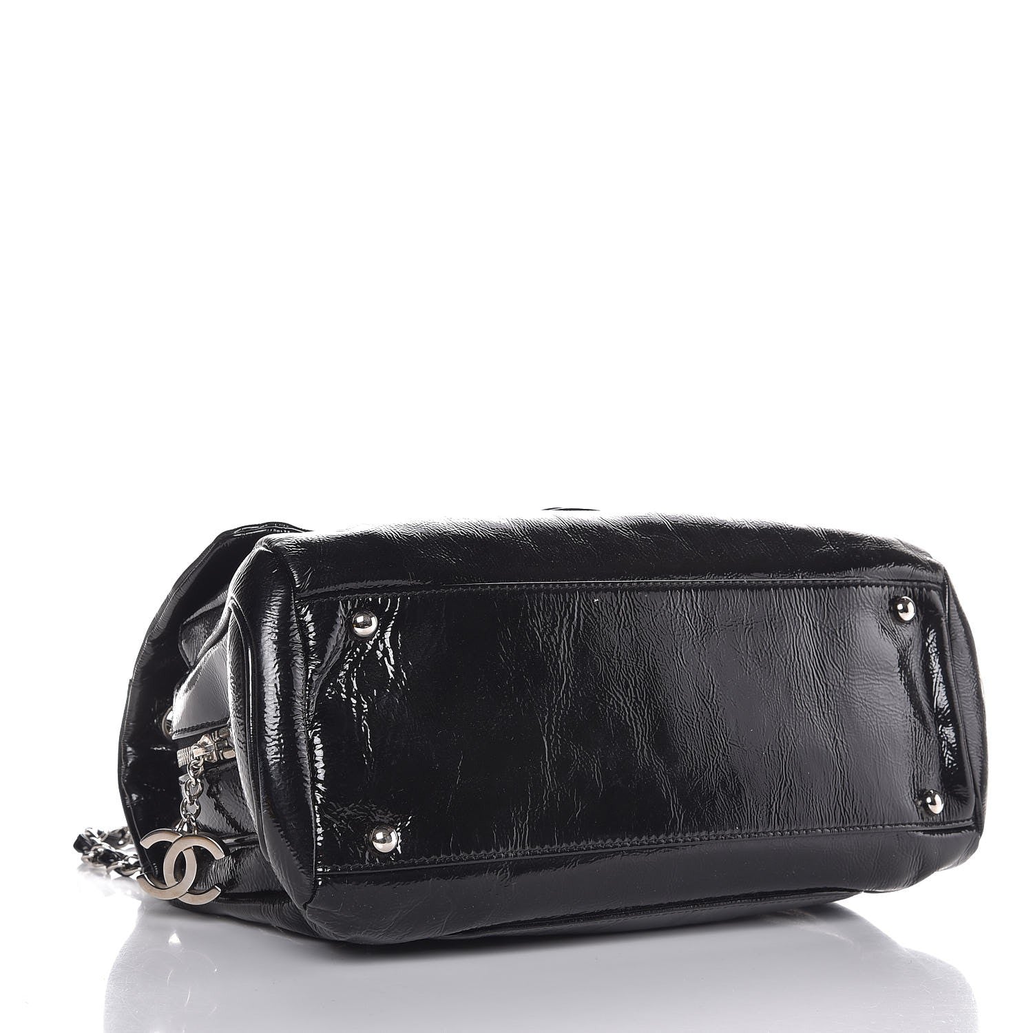 Chanel Patent Large Luxe Ligne Flap Black 4 of 7