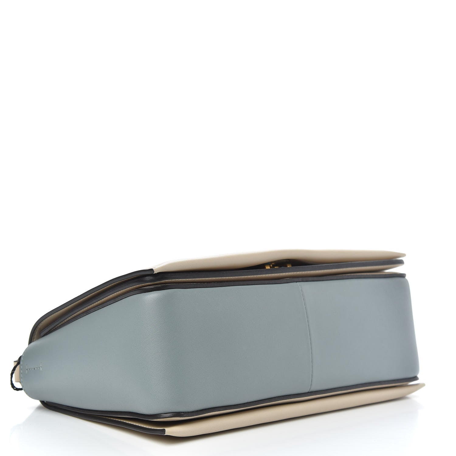 Celine Shiny Smooth Calfskin Medium Frame Shoulder Bag Grege Storm 4 of 10
