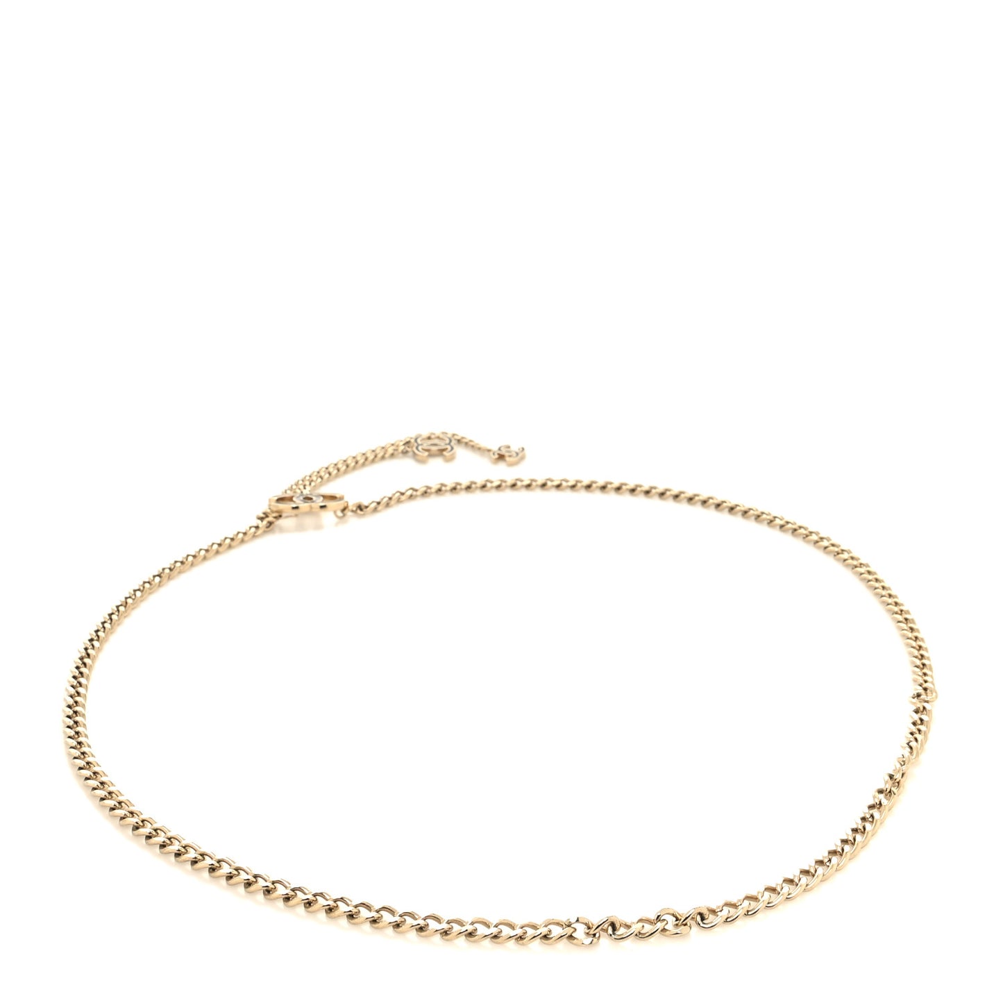 Enamel CC Ceinture Fantai Adjustable Belt Gold Black