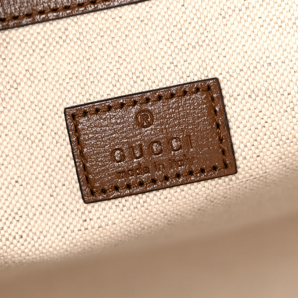 GG Supreme Monogram Azalea Calfskin Retro Interlocking G Large Duffle Bag Beige Ebony Brown Sugar
