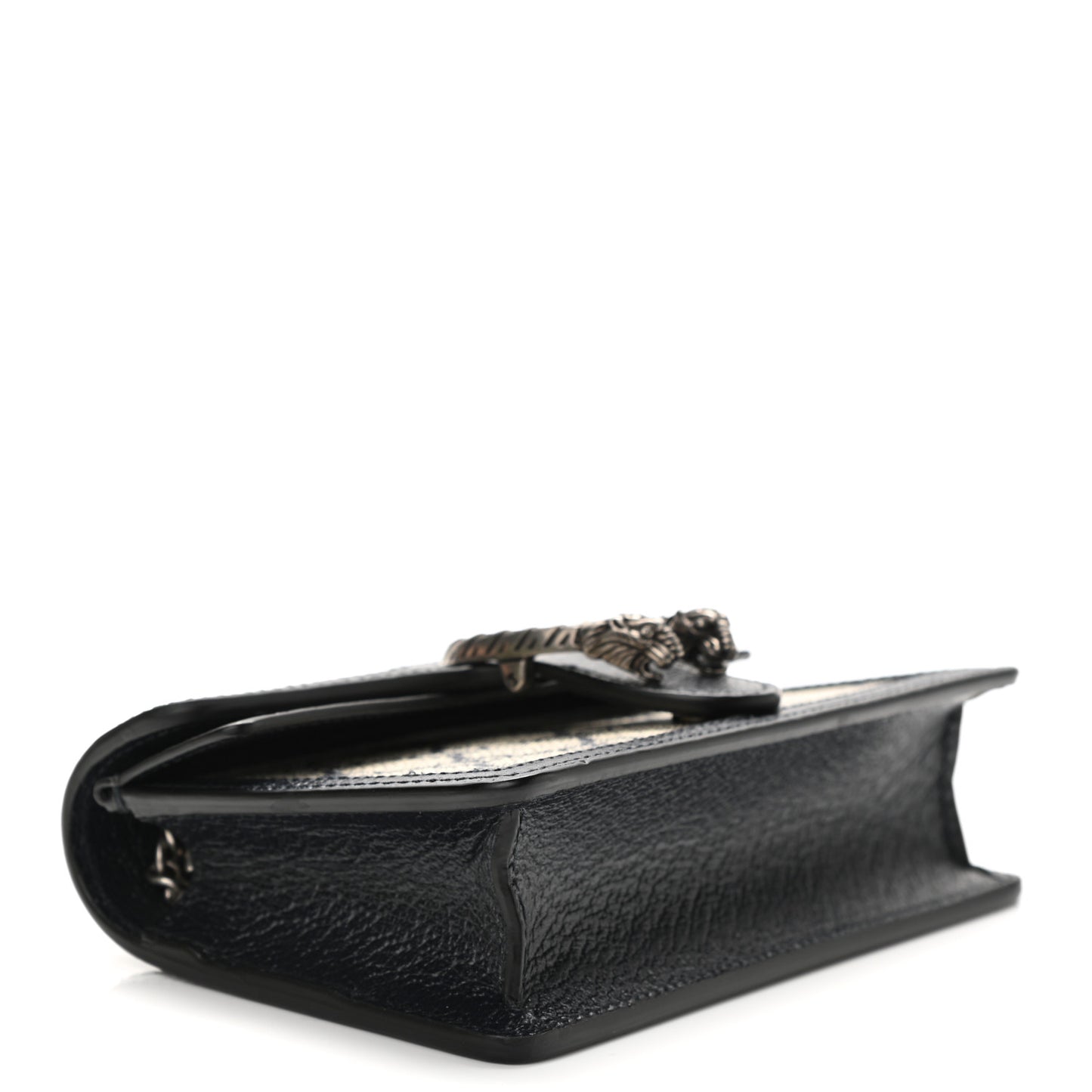 GG Supreme Monogram Textured Dollar Calfskin Super Mini Dionysus Shoulder Bag Beige Blue