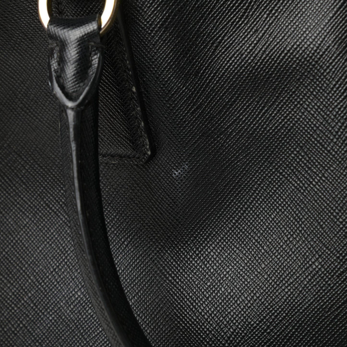Saffiano Lux Large Tote Black