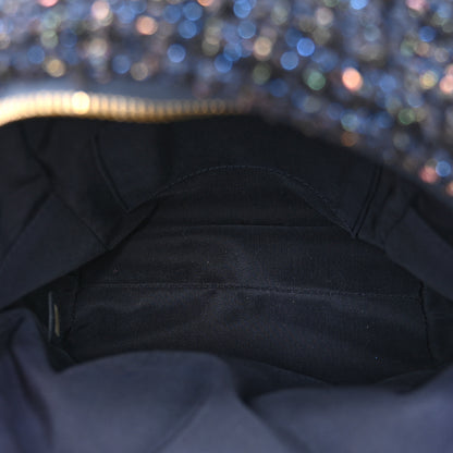 Chanel Tweed Front Pocket Backpack Navy 5 of 10