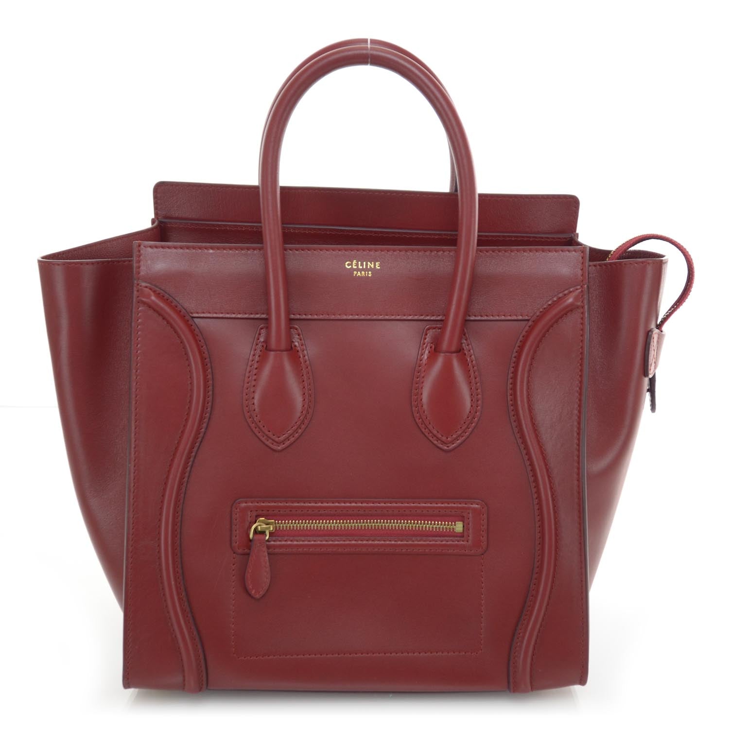 Celine Smooth Calfskin Mini Luggage Bag Red 1 of 7