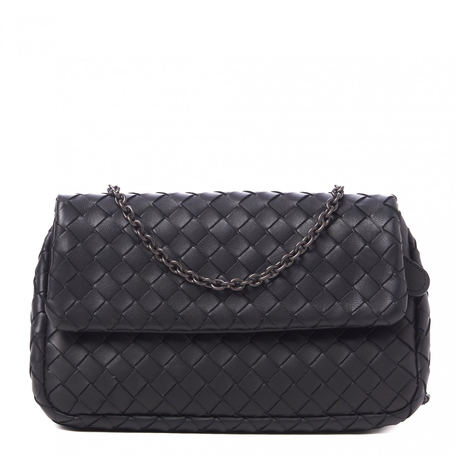 Bottega Veneta Nappa Intrecciato Small Chain Crossbody Black 1 of 10