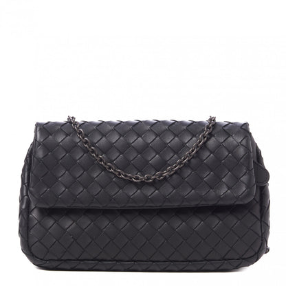 Bottega Veneta Nappa Intrecciato Small Chain Crossbody Black 1 of 10
