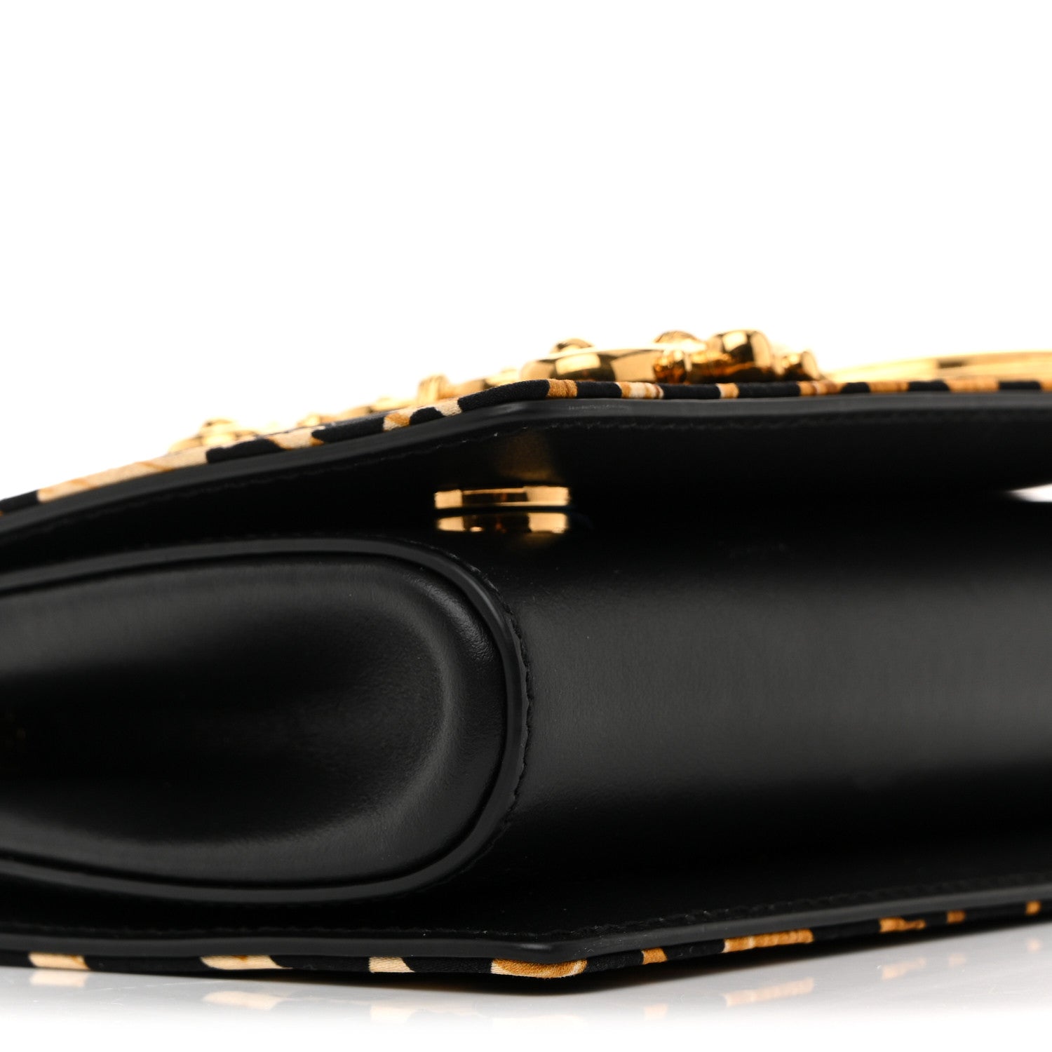 Dolce & Gabbana Satin Ocelot Printed DG Girls Phone Bag Black 17 of 19