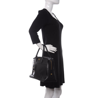 Prada Saffiano City Calfskin Medium Esplanade Tote Black 2 of 10
