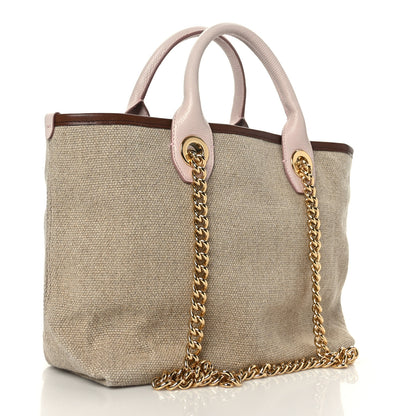 Dolce & Gabbana Canvas Printed Iguana Capri Tote Naturale Rosa 2 of 8