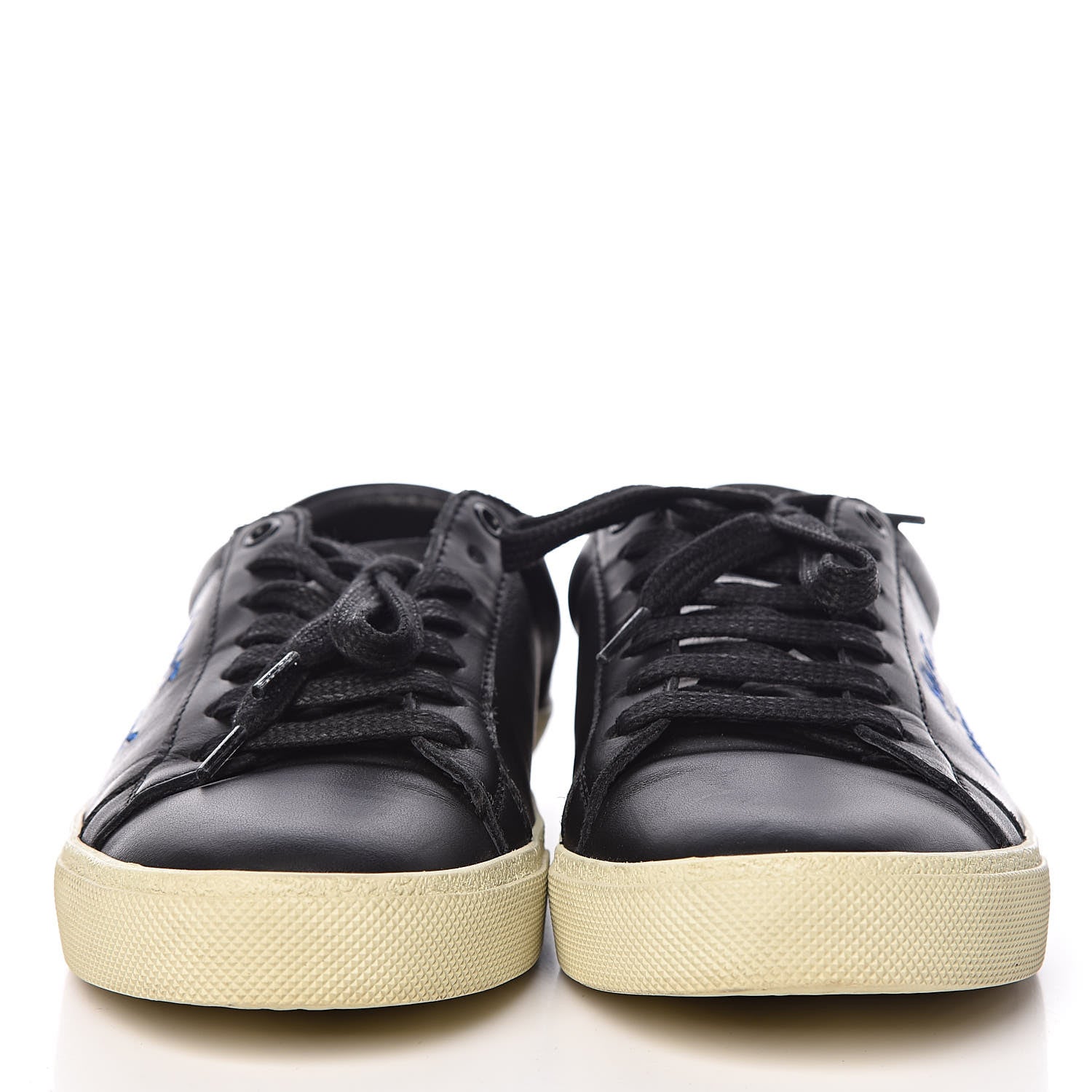 Saint Laurent Calfskin Court Classic Sneakers 39 Black 2 of 16