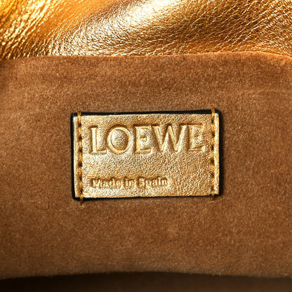 Loewe Metallic Calfskin Mini Chain Flamenco Knot Clutch Gold 6 of 11