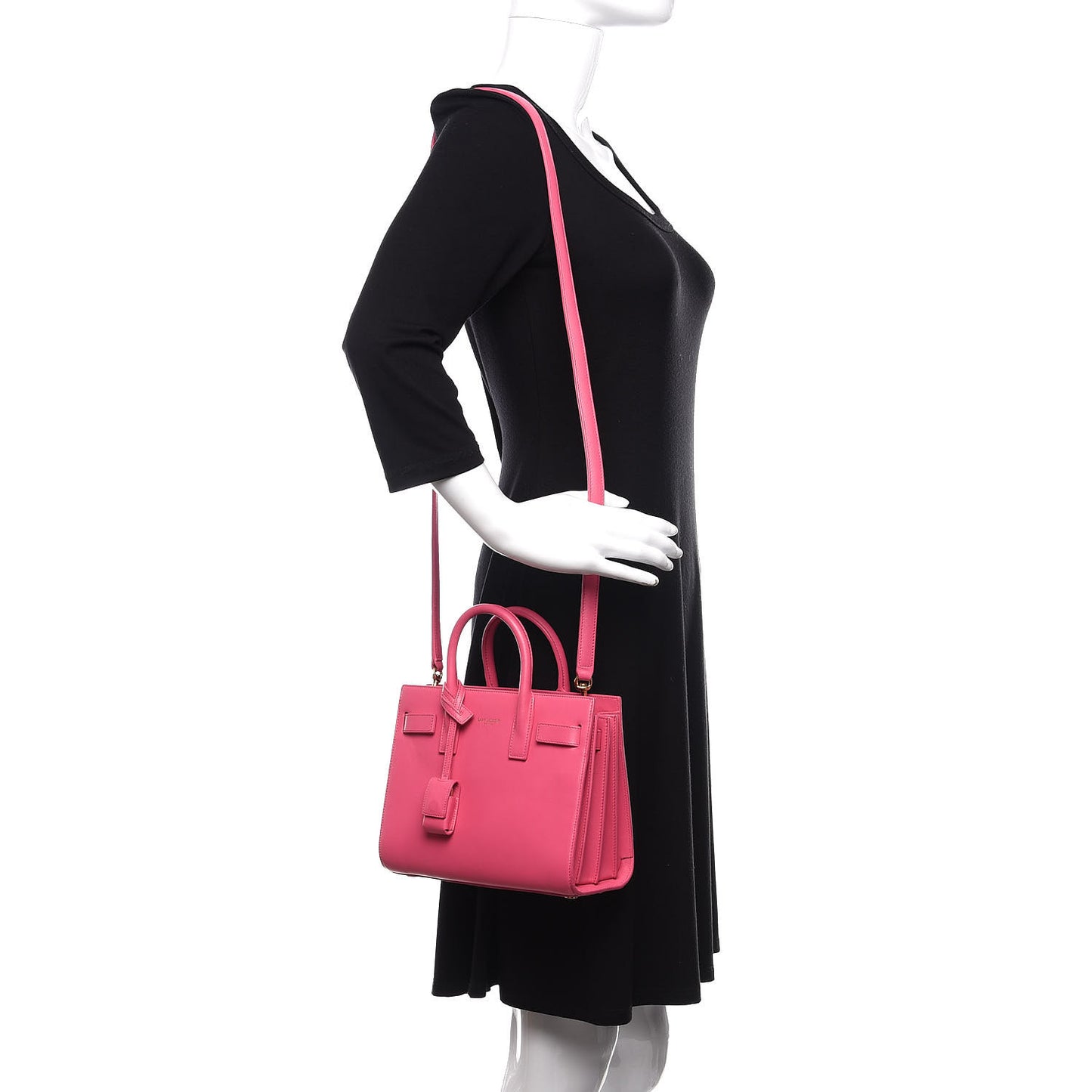 Calfskin Nano Sac De Jour Rose Clair