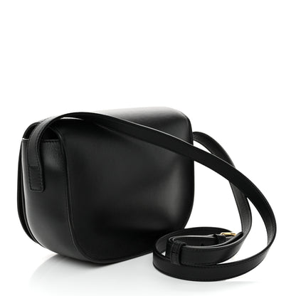 Celine Smooth Calfskin Cuir Triomphe Folco Crossbody Bag Black 3 of 14