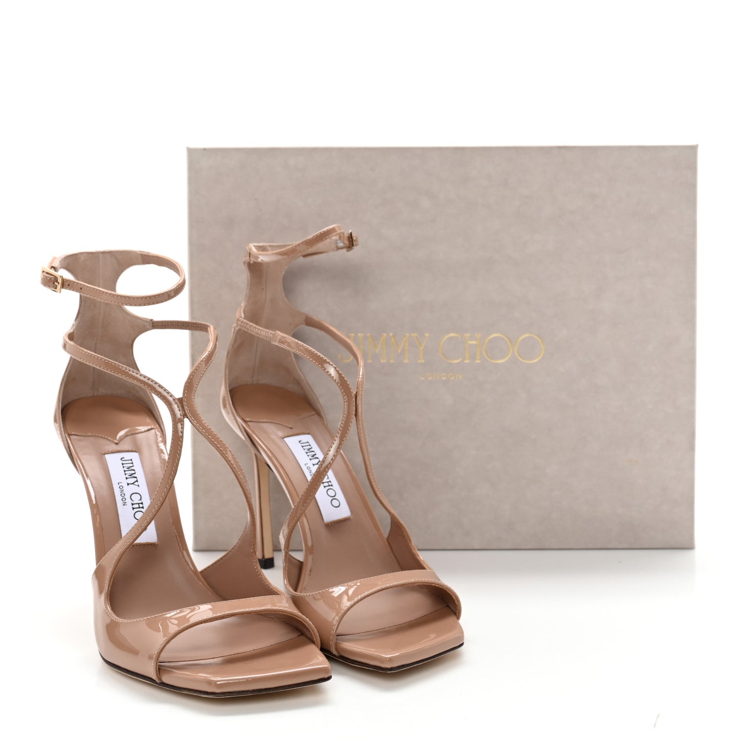 Patent Azia 95 Strap Sandals 38.5 Ballet Pink