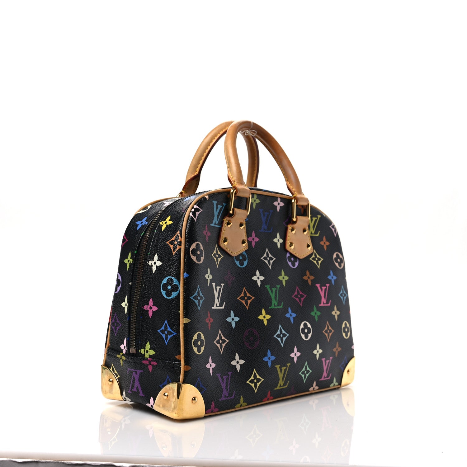 Louis Vuitton Monogram Multicolor Trouville Black 3 of 7
