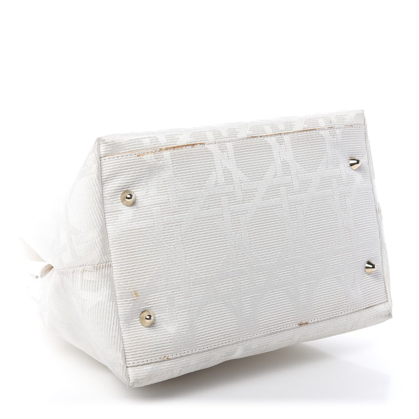 Canvas Cannage Small Soft Lady Dior Shopping Tote White