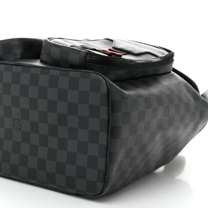 Louis Vuitton Damier Graphite Utility Backpack Red 9 of 9