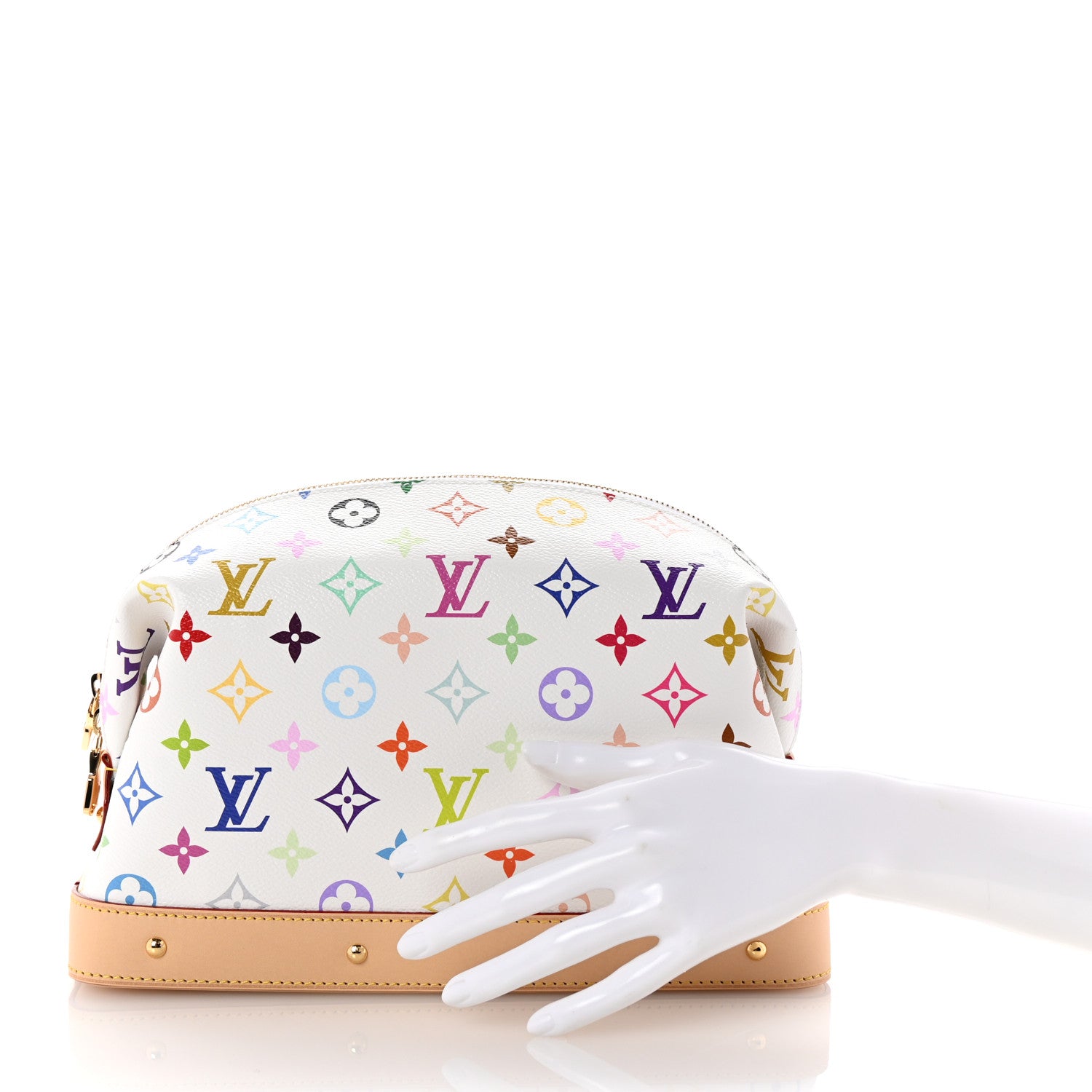 Louis Vuitton LV x TM Monogram Multicolor Cosmetic Pouch GM White 2 of 6
