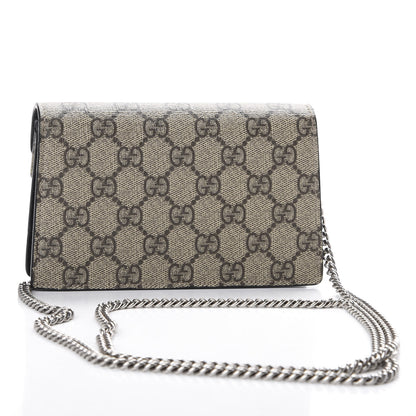 Gucci GG Supreme Monogram Super Mini Dionysus Shoulder Bag Black 2 of 10