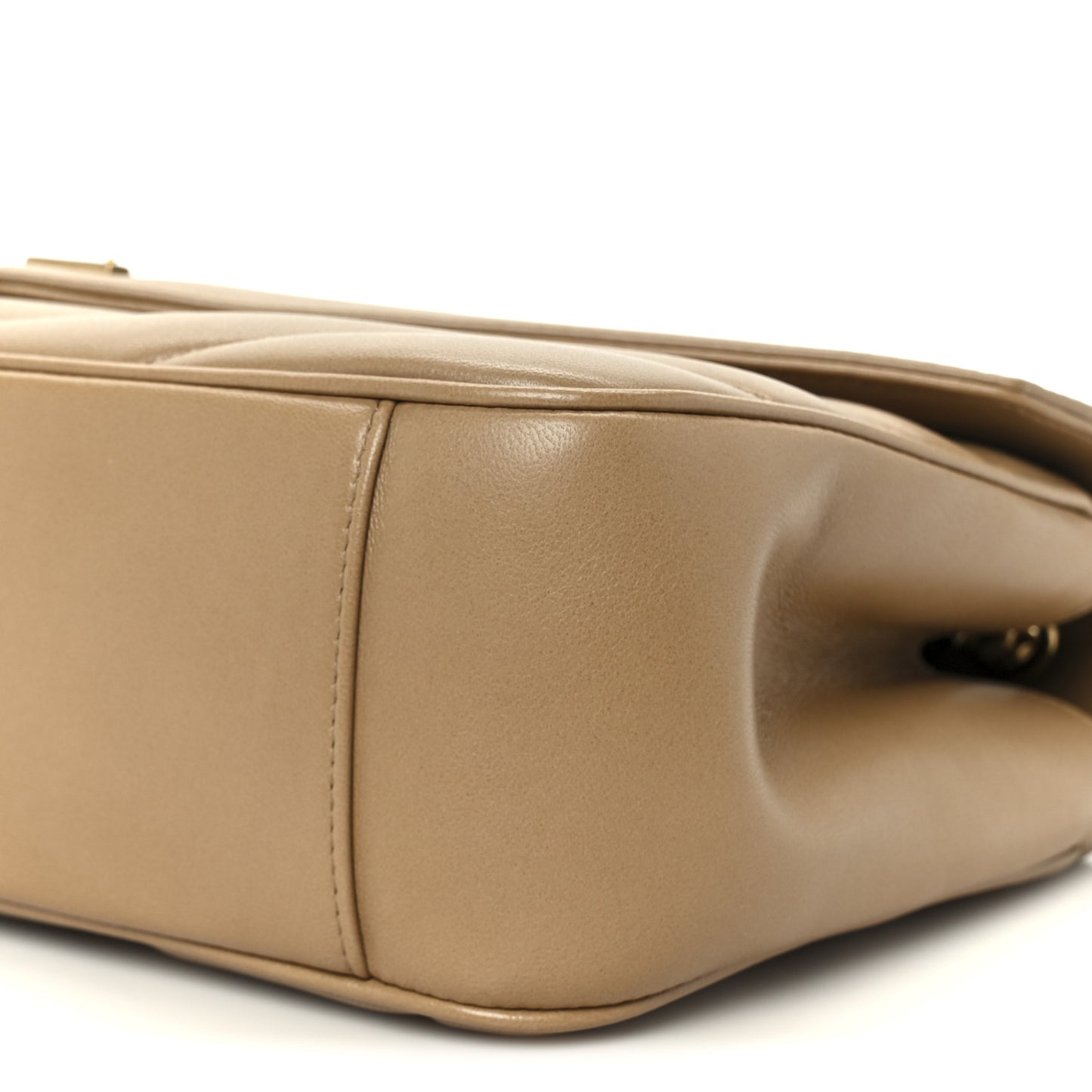 Lambskin Chevron Quilted Medium LouLou Natural Tan
