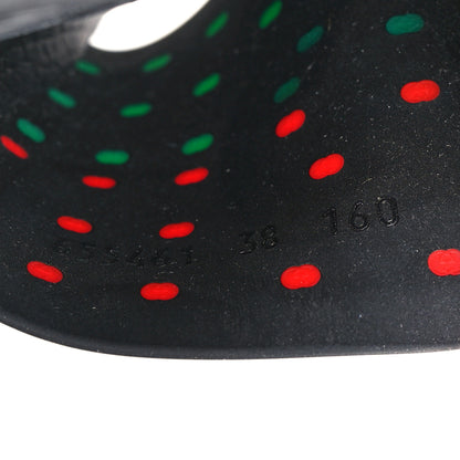 Gucci Rubber Web Womens Interlocking G Slide Sandals 38 Black Green Red 6 of 9