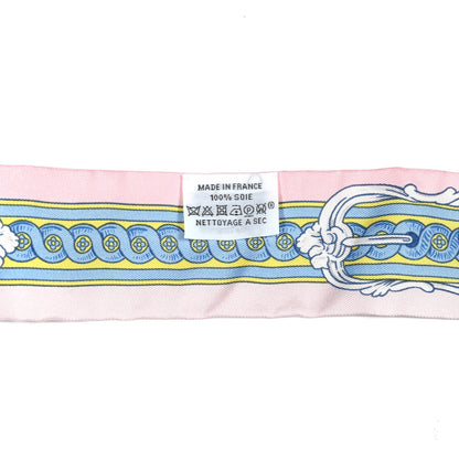 Hermes Silk Bride De Cour Twilly Rose Pale Ciel 2 of 4