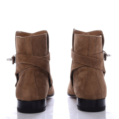 Hermes Suede Neo Low Boots 35.5 Ecorce 6 of 9