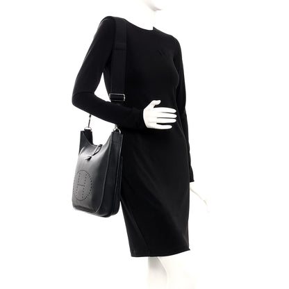 Hermes Taurillon Clemence Evelyne III PM Black 2 of 7