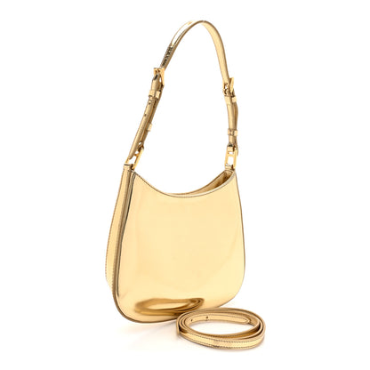 Prada Spazzolato Cleo Adjustable Strap Shoulder Bag Platino 2 of 9