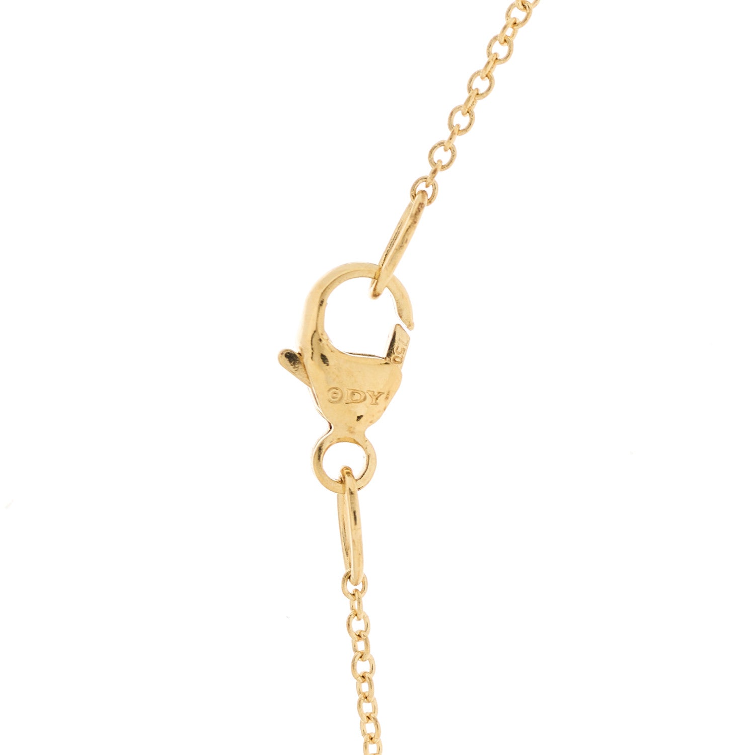 David Yurman 18K Yellow Gold Diamond Initial K Charm Pendant Necklace 4 of 6