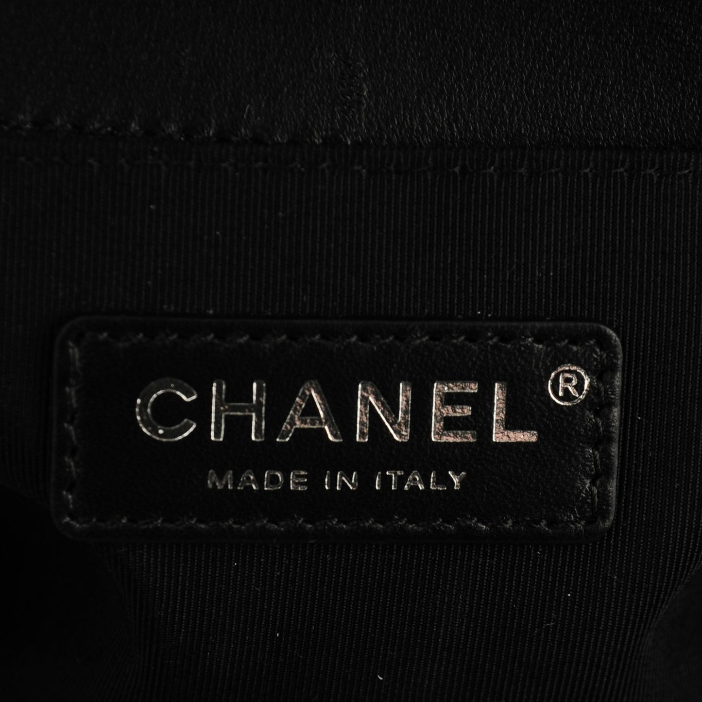 Lambskin Quilted Medium Boy Flap Black