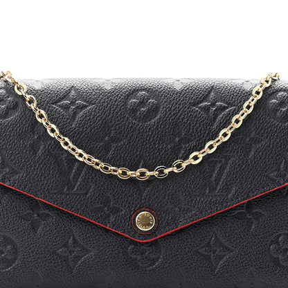 Louis Vuitton Empreinte Pochette Felicie Chain Wallet Marine Rouge 8 of 10