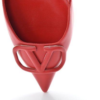 Valentino Garavani Calfskin Tonal Vlogo Slingback 40mm Pumps 39 Rouge Pur 10 of 10