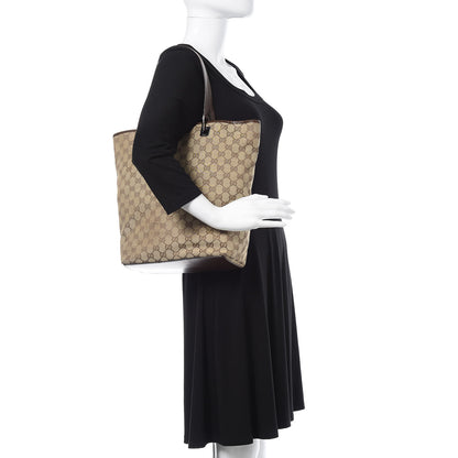 Gucci Monogram Large Bucket Tote Dark Brown 2 of 13