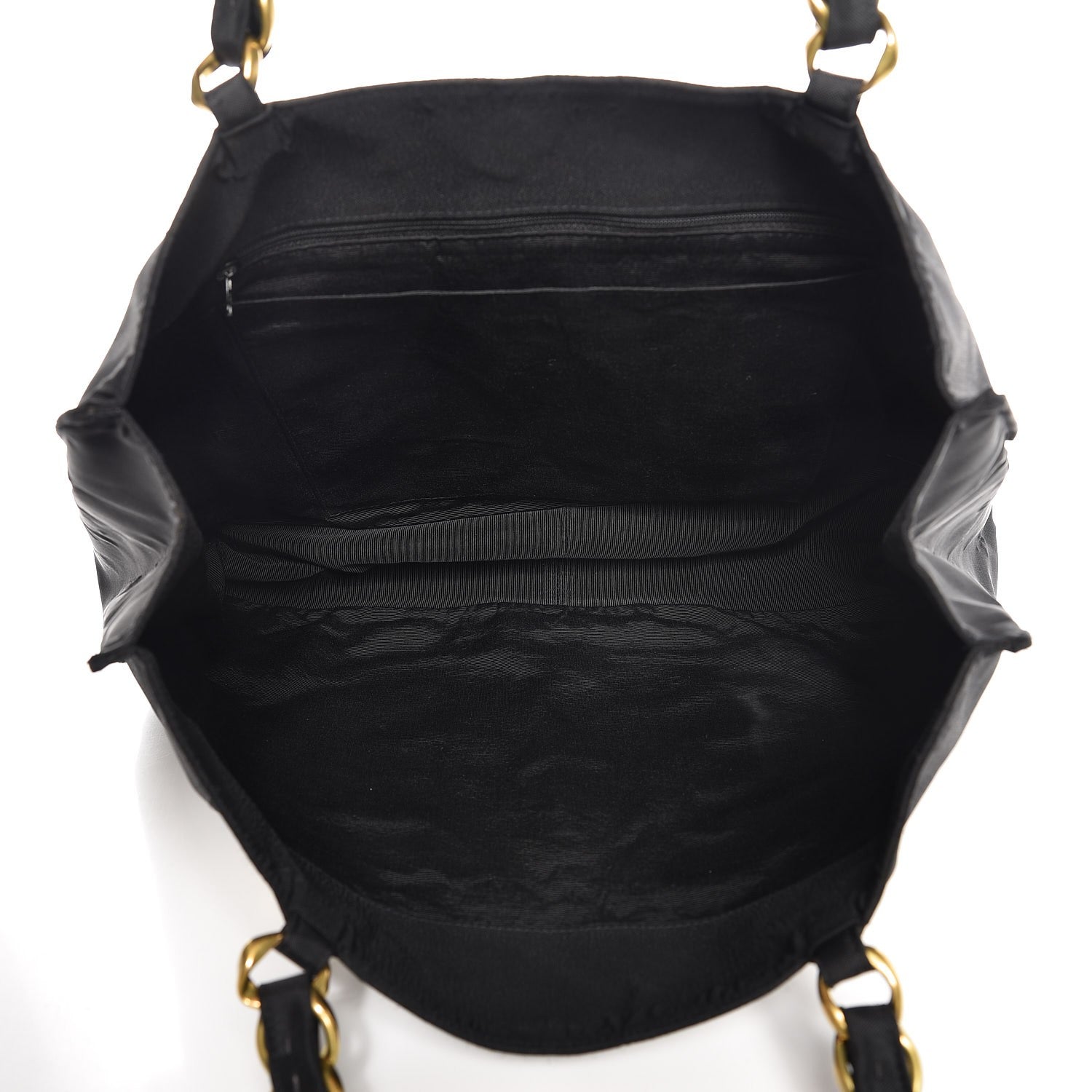 Chanel Canvas Chain Jumbo CC Tote Black 5 of 16