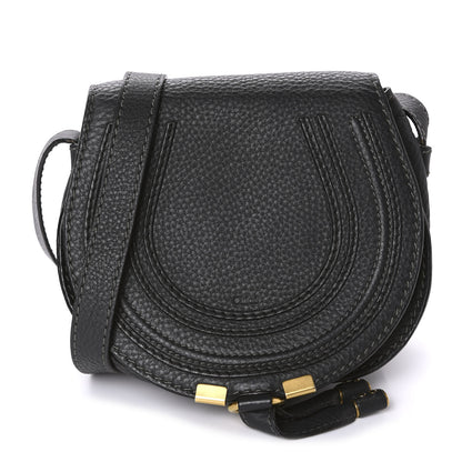 Chloe Calfskin Mini Marcie Round Crossbody Bag Black 1 of 10